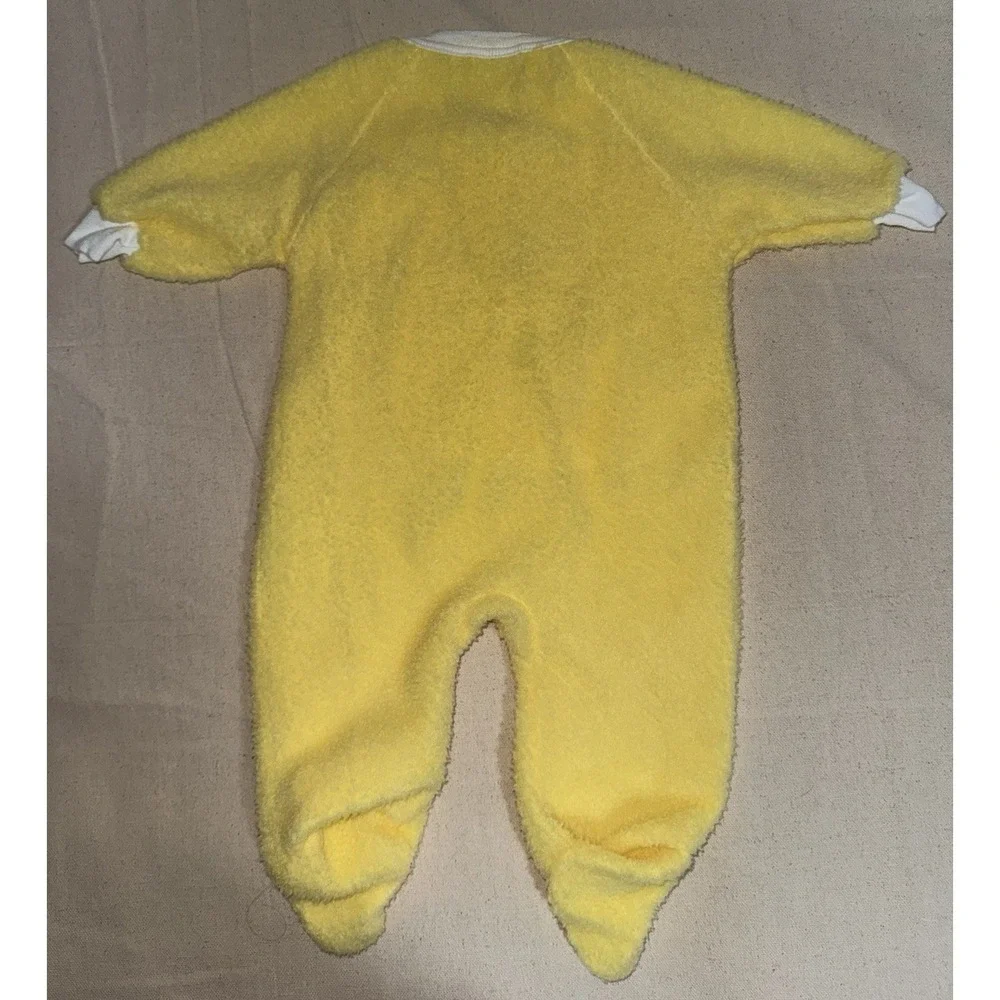 Vintage Dr Denton BabyGro Baby Sherpa Fleece Footed Pajamas 0-6 Mo. Duck Sleeper